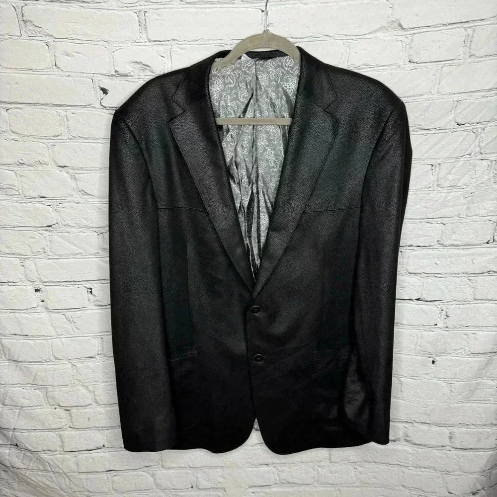 Coppley Men’s Black Sports Coat Blazer size 42T